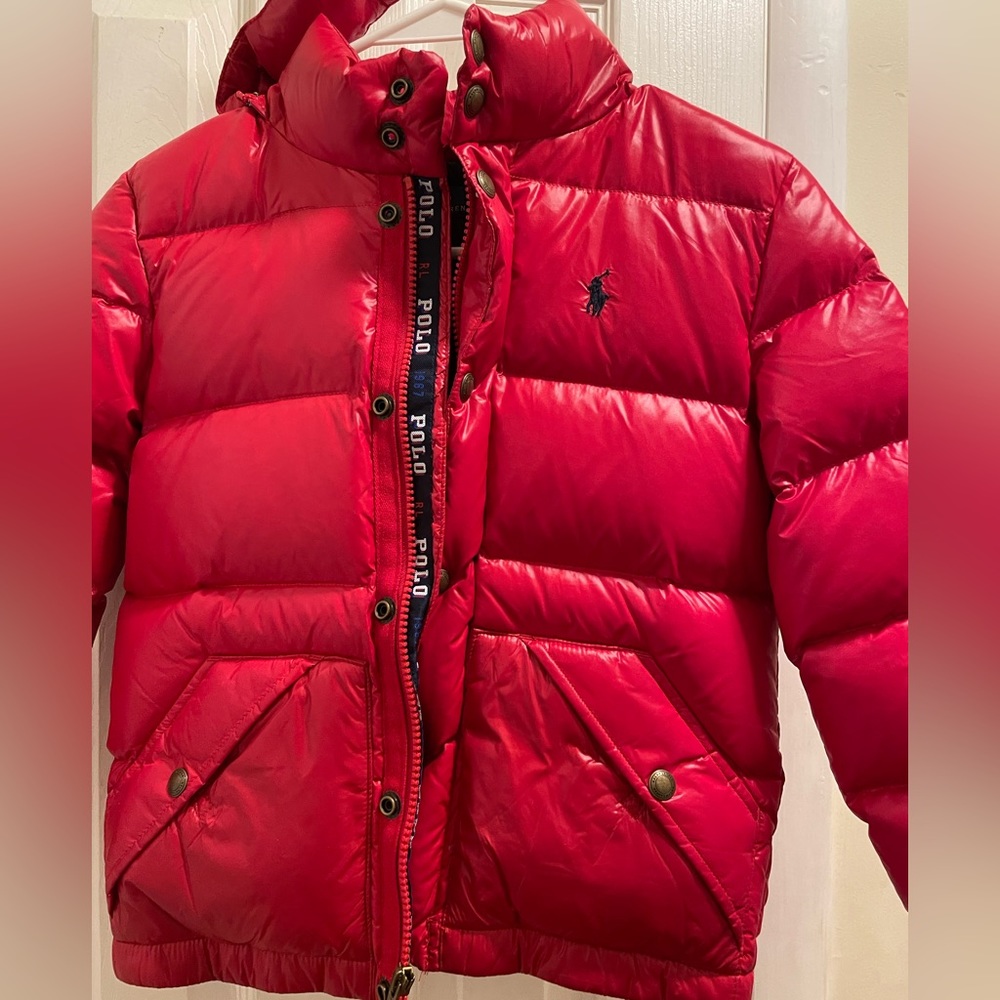 Polo jacket kids size 7 good condition